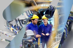 To arbeidere på Borregaard bioraffineri