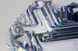 Abstrakt illustrasjon av Forskningsrådets logo